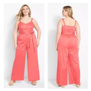 Lane Bryant Sleeveless Sweetheart-Neck Jumpsuit - NWT - 20P